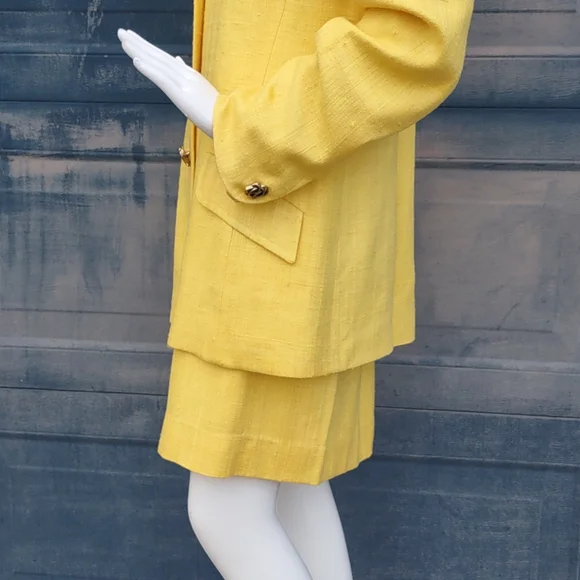 Vintage Herbert Grossman Designed by Cynthia Sobel (3) Button Skirt Set